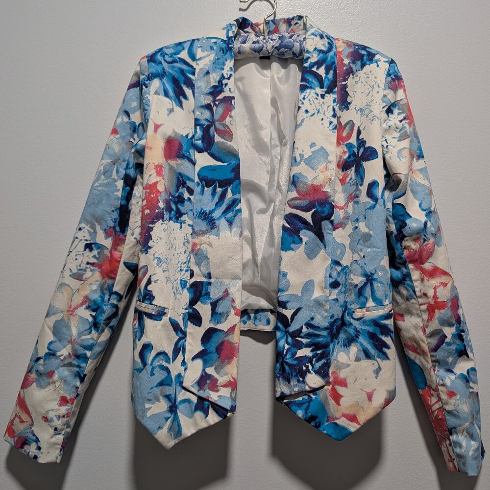 Watercolor Floral Women's Blazer